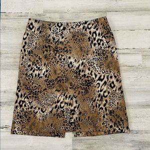 karen kane leopard skirt size:10